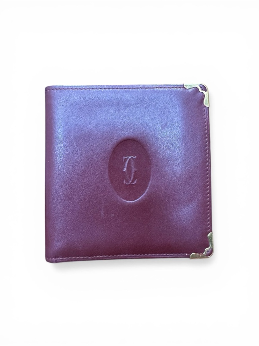 Cartier Must de Cartier Bordeaux Leather Bifold Wallet Vintage